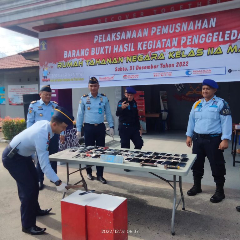 Babuk Hasil Penggeledahan 2022 Dimusnahkan di Rutan Manado