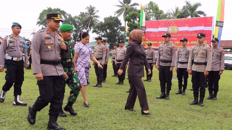 Jelang Pengamanan Nataru, Polres Kotamobagu Laksanakan Gelar Pasukan Operasi Lilin Samrat 2022