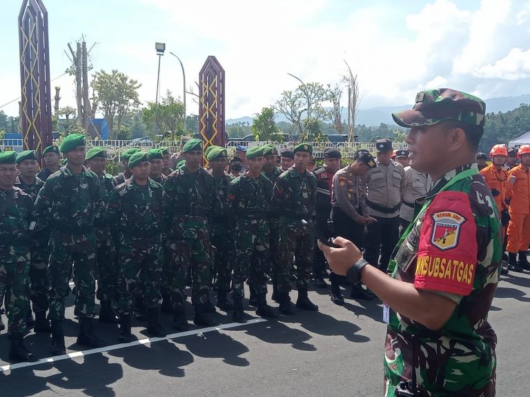 H -1 Kunjungan Kerja RI 1, Dandim 1310/Bitung Cek Kesiapan Personel Pengamanan