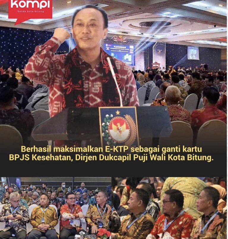 Dirjen Dikdukcapil Kemendagri Apresiasi Pemkot Bitung Soal Fungsi E-KTP