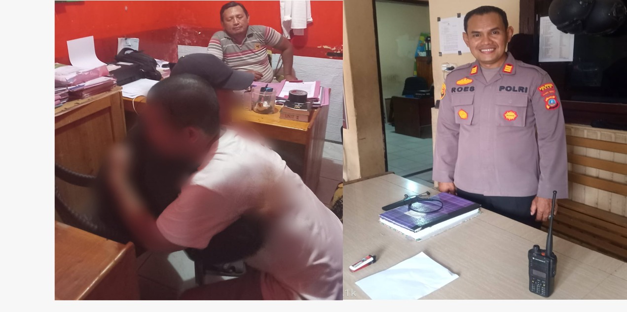 Kapolsek Palu Barat AKP Rustang SH MH saat menyelesaikan kasus melalui Restorative Justice