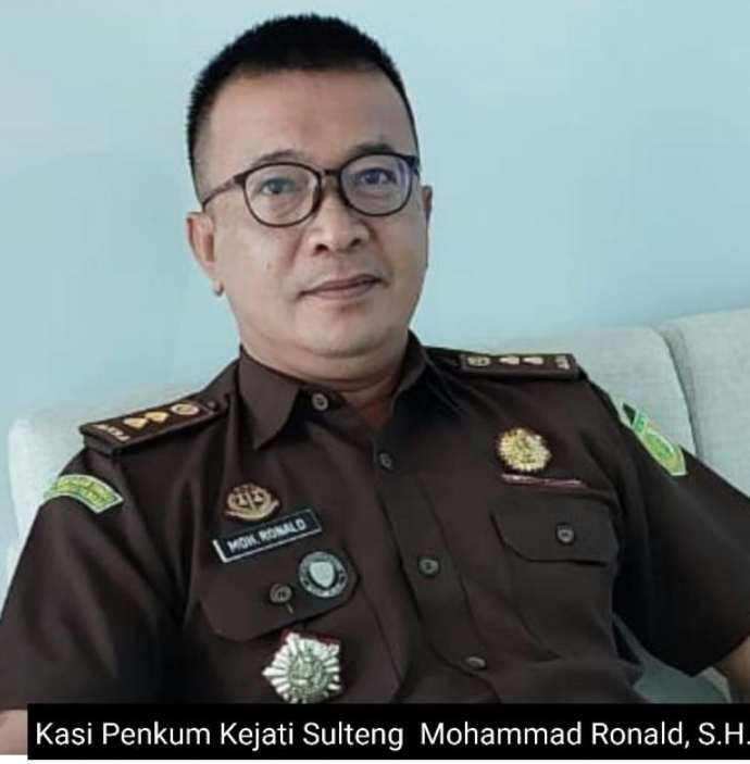 kasi penkum kejati sulteng, Muhammad Ronal SH MH