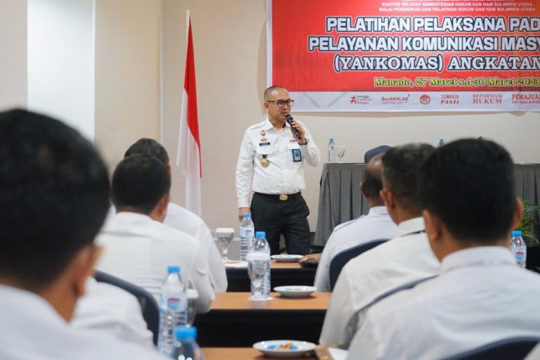 Kakanwil Kemenkumham Sulut : Pos Yankomas Harus Terimplementasi dengan Optimal di Tengah Masyarakat