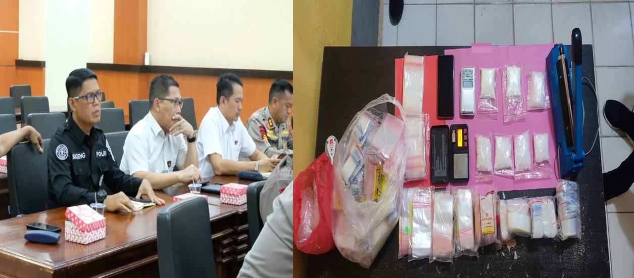 Kasubbid Penmas Kompol Sugeng Lestari dan babuk narkobaRabu (15/3/2023)