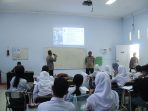 sosialisasi penerimaan calon anggota Polri Tahun 2023 di SMA Model Terpadu Madani Palu. Selasa, (7/3/2023)