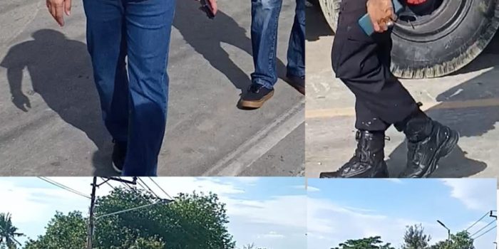 Kapolres Palu, Kombes Pol Barliansyah bersama Kapolsek Palu Barat, AKP Rustang Sabtu, (8/4/2023) meninjau lokasi