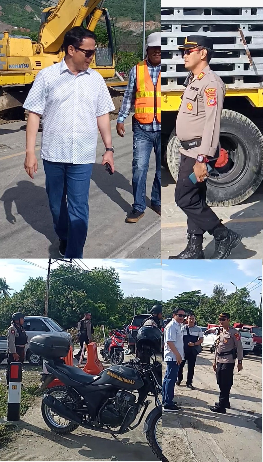 Kapolres Palu, Kombes Pol Barliansyah bersama Kapolsek Palu Barat, AKP Rustang Sabtu, (8/4/2023) meninjau lokasi