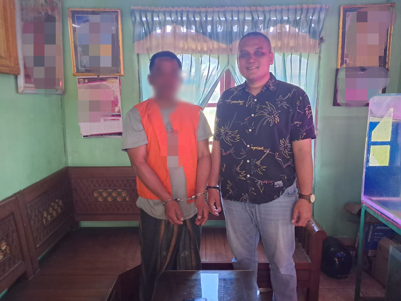 Daftar pencarian orang (DPO) Saharuddin, akhirnya ditangkap Tim eksekutor Kejari Tolitoli, Kamis (18/5). Foto : Humas Kejati Sulteng