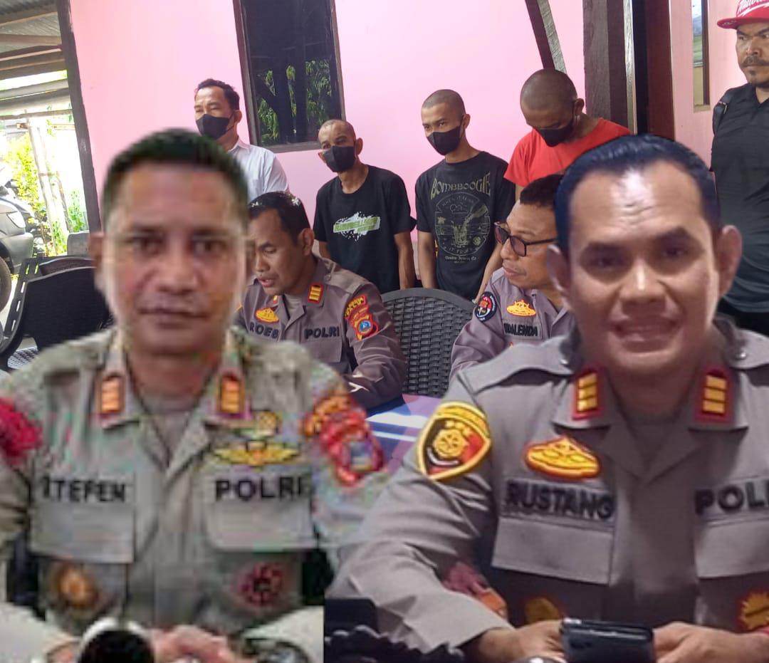 AKP. Stevanus Sanam, Kapolsek Palu Timur Dan Kapolsek Palu Barat, AKP Rustang. Foto : Ist. RN