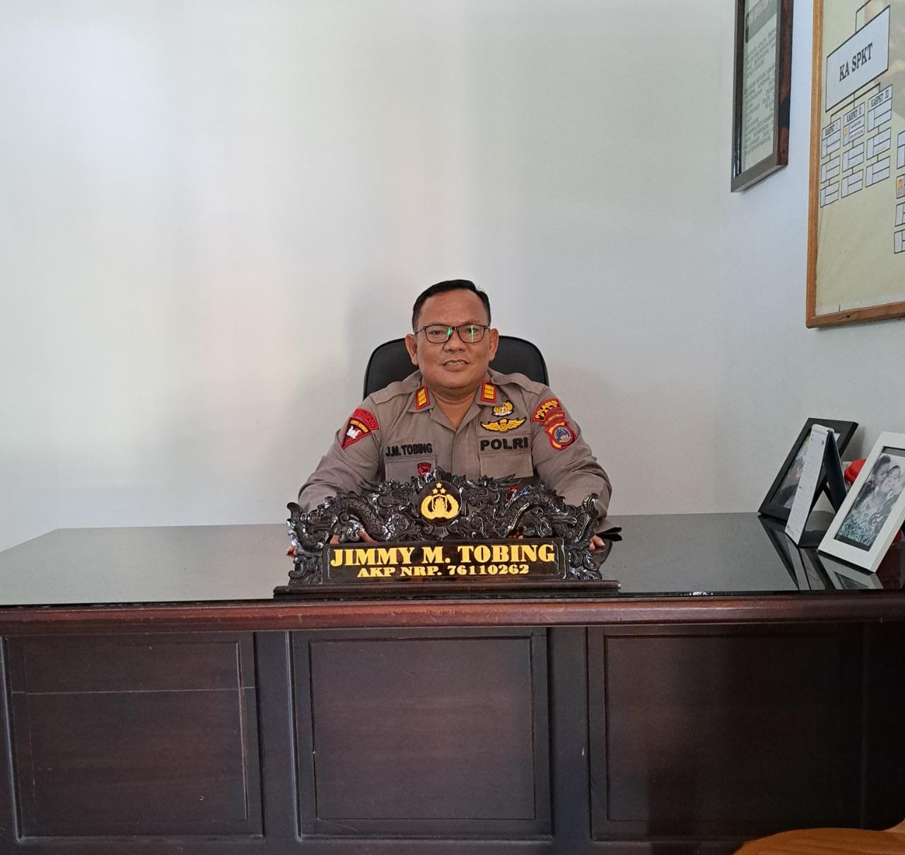 Kapolsek Palu Utara Kepala Polisi Sektor (Kapolsek) Palu Utara, Polresta Palu AKP Jimmy M Tobing. Foto: Ist RN