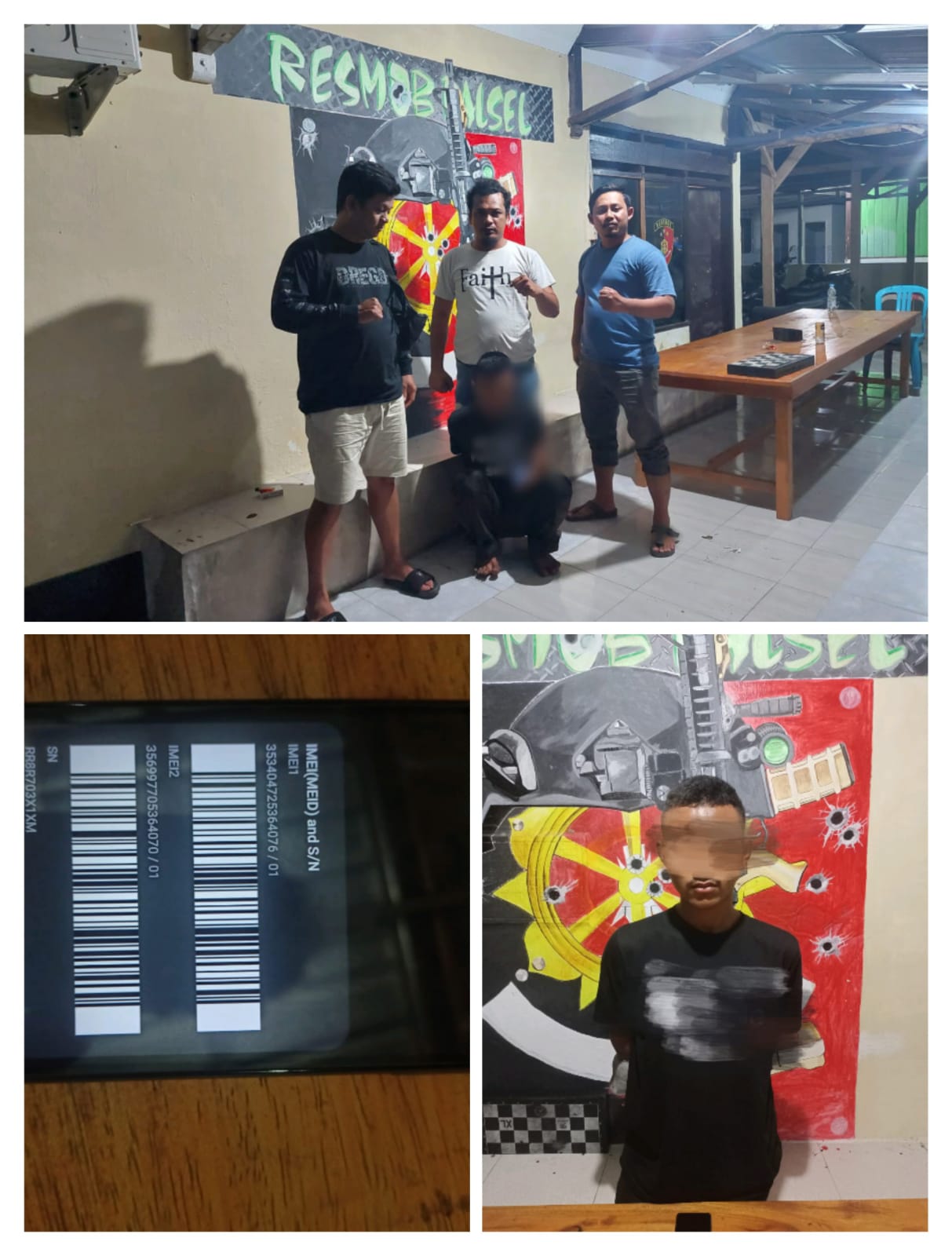 Pelaku MD (20), kembali ditangkap Polsek Palu Selatan tanpa perlawanan di kawasan Kelurahan Bayaoge, Kota Palu. Foto : Humas Polsek Palu Selatan