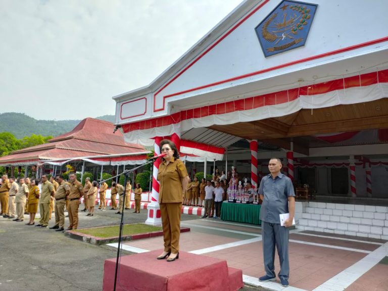 Pj Bupati Sangihe Dorong Kinerja ASN dan P3K Pada Apel Bersama! Peringatan Realisasi Program OPD Rendah di Awal September