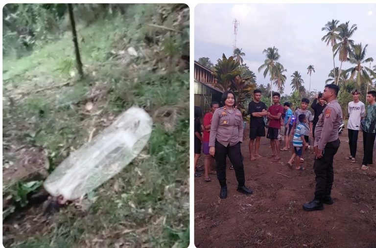 Heboh Penemuan Mayat Di Desa Sawangan Minut, Diduga Pelaku Pencurian Dan Pembacokan Yang Viral Di Medsos