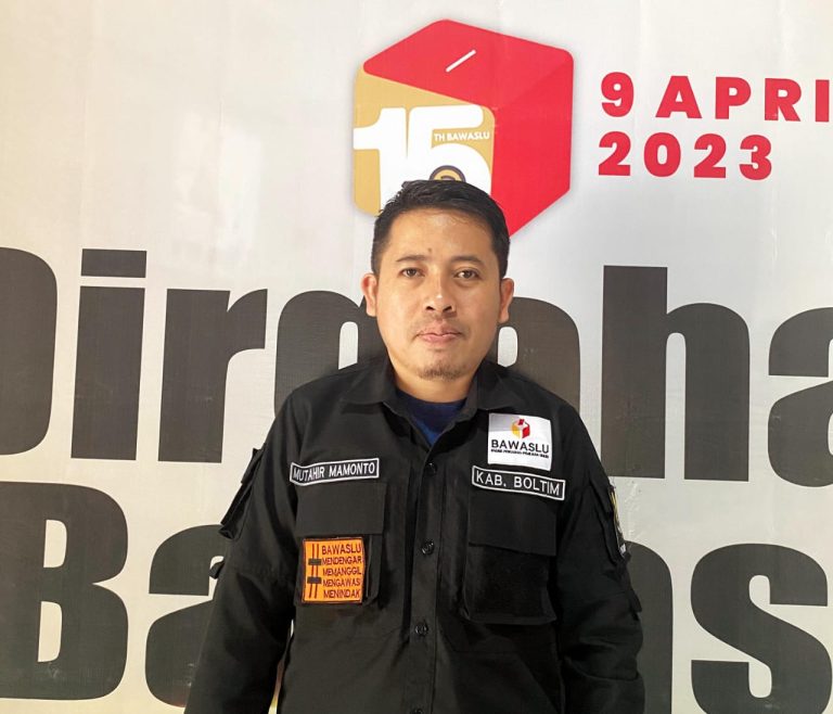 Bawaslu Boltim Ingatkan Parpol Segera Turunkan APS dan APK