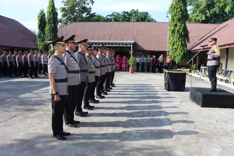 Kapolres Kotamobagu Pimpin Sertijab 5 Pejabat Polres dan Pelantikan Kapolsek Lolayan, Ini Nama-namanya
