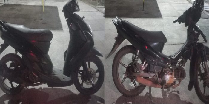 Dua unit motor curian diamankan di Mapolsek Palu Barat. Foto : Humas Polsek Palu Barat