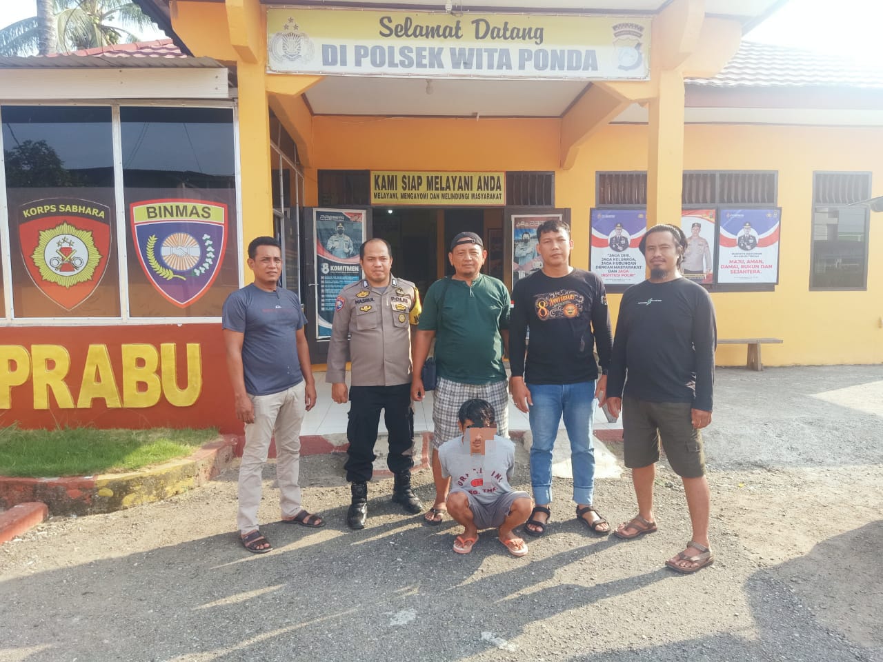 Kepolisian Sektor (Polsek) Palu Barat, Polresta Palu berasil menangkap keberadaan seorang pria inisial AS (31), terduga pelaku pencurian handphone di Morowali. Foto : Humas Polsek Palu Barat, Polresta Palu