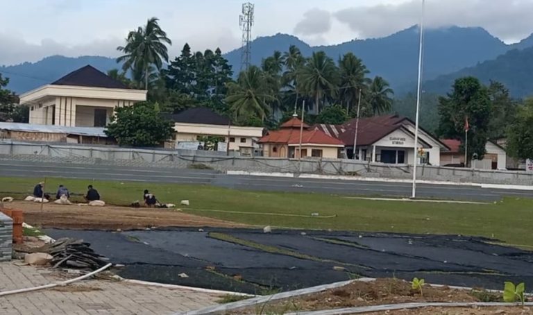 Pekerjaan Alun-Alun dan Lapangan Boki Hotinimbang Kotamobagu Rampung Tepat Waktu