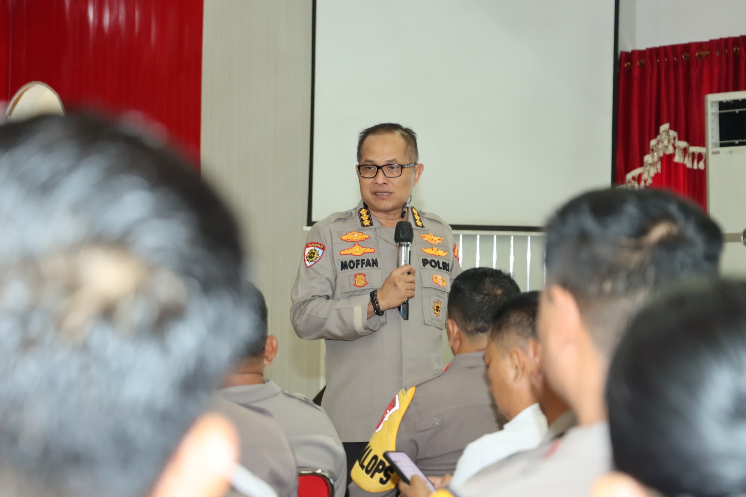 Tim Inspektorat Pengawasan Umum atau Itwasum Polri, dipimpin Brigjen Pol Purwolelono. Foto Dok : Humas Polda Sulteng