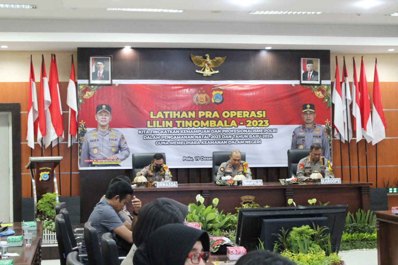 Pengamanan Natal dan Tahun Baru 2023-2024. Foto : Humas Polda Sulteng