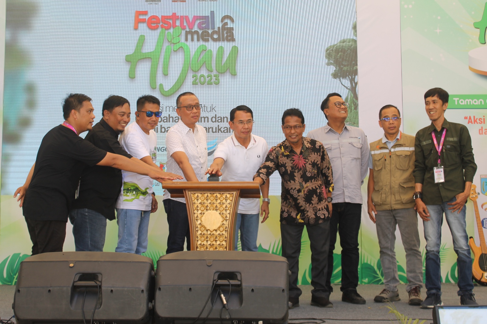 Kabidhumas Polda Sulteng Kombes Pol. Djoko Wienartono menghadiri Festival .Media Hijau ke-2 tahun 2023. Foto : Dok Humas Polda Sulteng