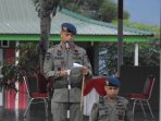 Dansatbrimob Polda Sulteng KBP Kurniawan Tandi Rongre, SIK, MSi , saat membuka kegiatan Latihan Kemampuan Brimob, Sabtu (20/1/2024). Foto : istimewa