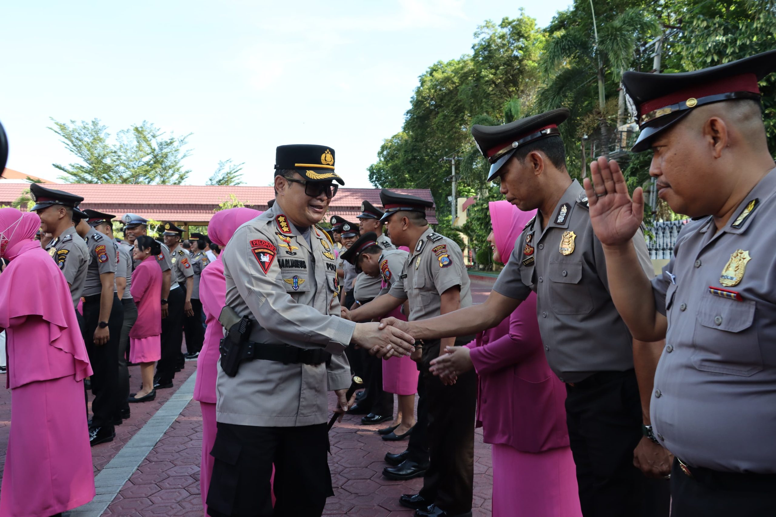 Sebanyak 61 Anggota Polresta Palu Mendapat Kenaikan Pangkat