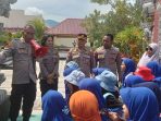 siswa kelas II Sekolah Dasar Islam Terpadu (SDIT) Al Fahmi Palu didampingi 15 orang guru melakukan kunjungan belajar ke Polda Sulteng, Jumat (26/1/2024). Foto : IStimewa