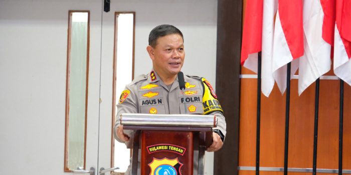 Kapolda Sulawesi Tengah Irjen Pol. Agus Nugroho. Foto : Istimewa