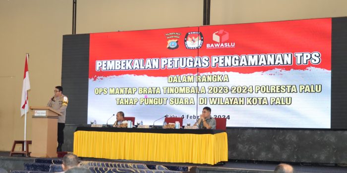 550 Personel Polisi Ikut Pelatihan PAM TPS di Kota Palu
