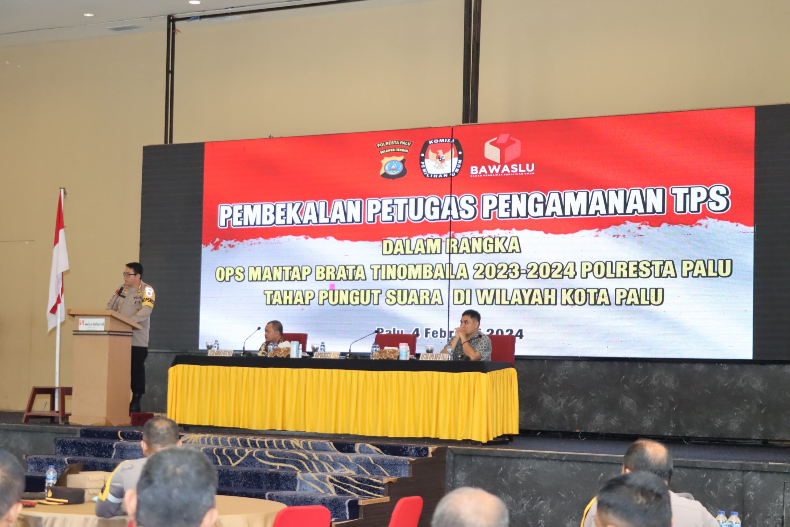 550 Personel Polisi Ikut Pelatihan PAM TPS di Kota Palu