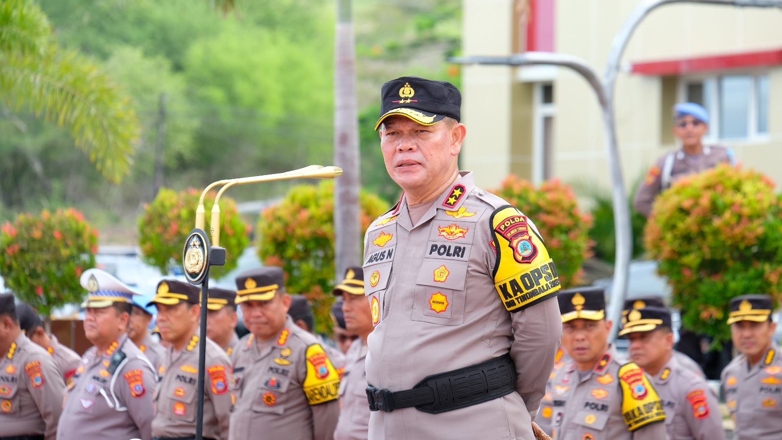 Usai Mendapat arahan Kapolda Sulteng, sebanyak 902 Personel Polda Sulteng Siap Amankan TPS Pemilu 2024