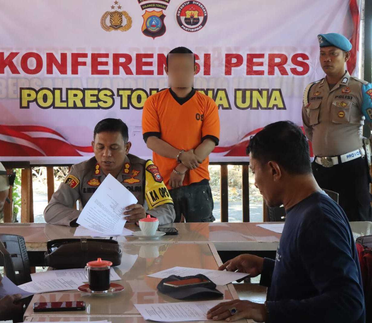 Oknum Nelayan di Ampana Kota pesta sabu-sabu diamankan saat penggerebekan yang dilakukan Polres Ampana Kota.