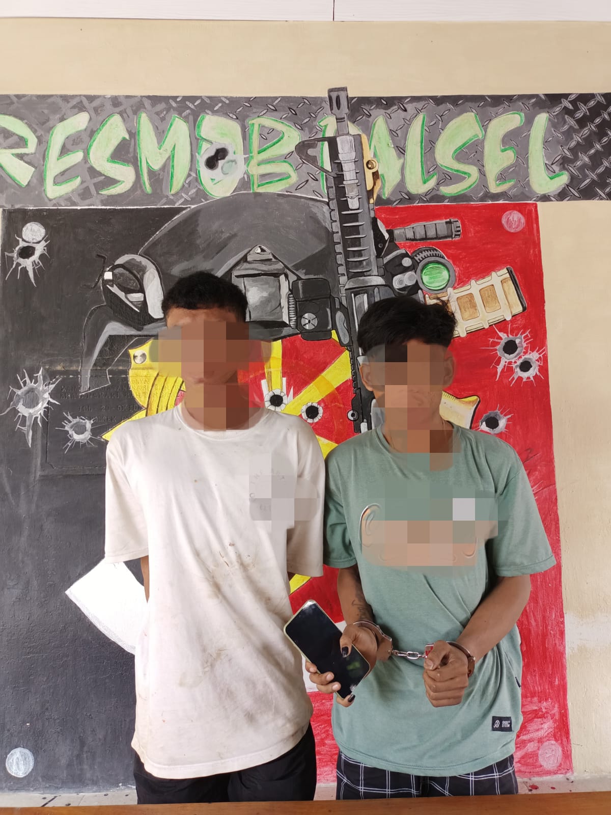 Dua pencuri ponsel diamankan di Mapolsek Palu selatan