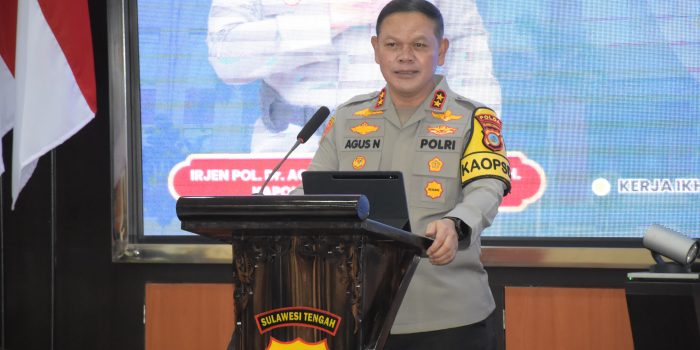 Kapolda Sulawesi Tengah (Sulteng) Irjen Pol. Dr Agus Nugroho