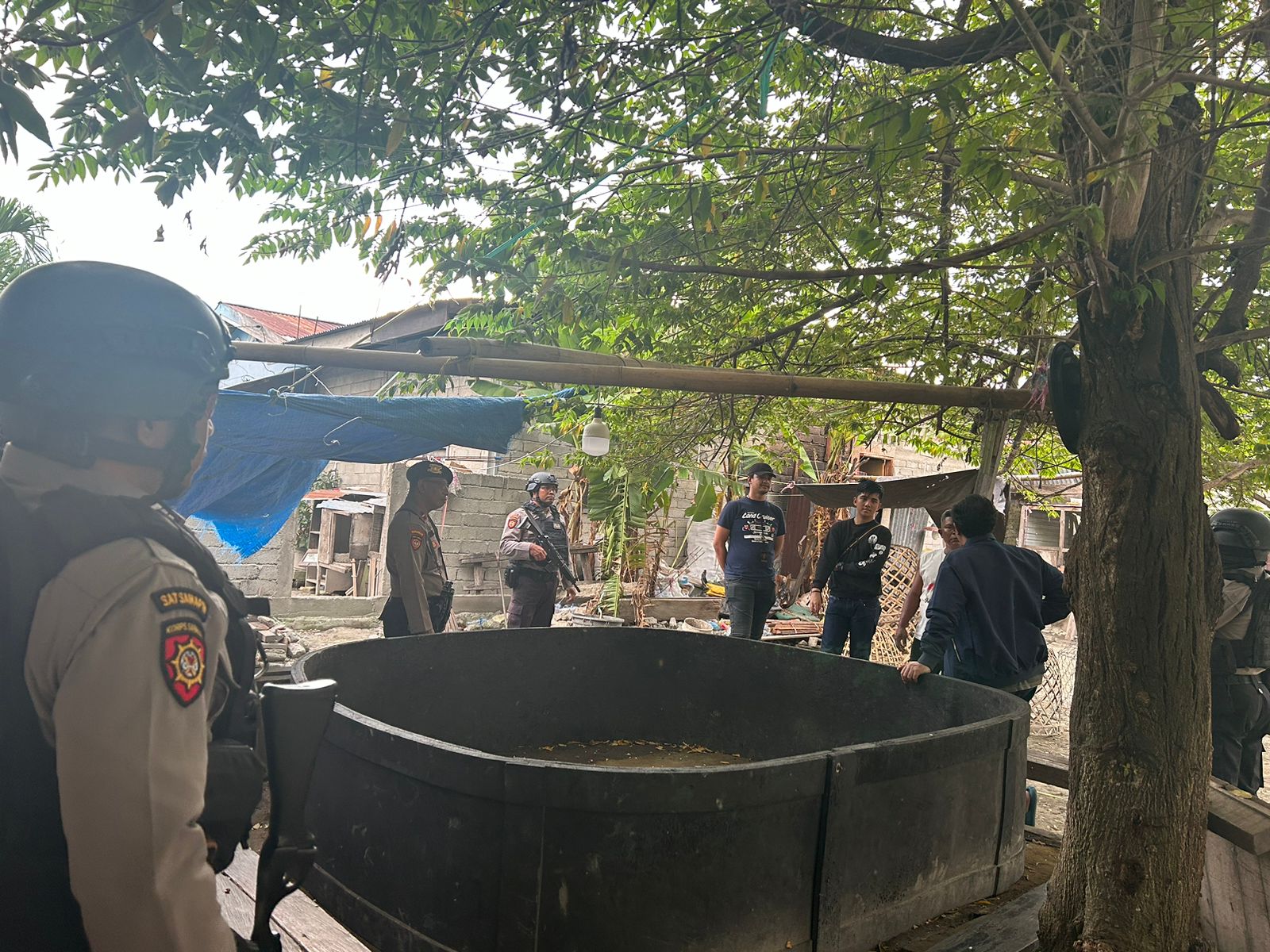 Arena Judi Sabung Ayam di Kota Palu yang di Gerebek Polisi