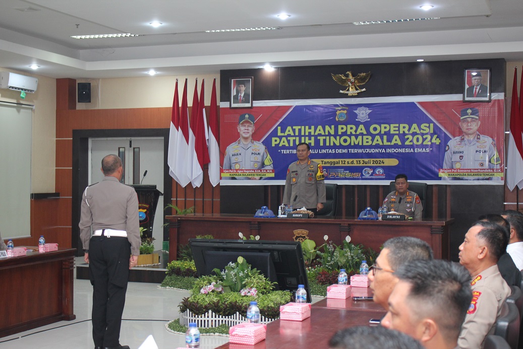 Polda Sulteng Gelar Latihan Pra Operasi Patuh Tinombala 2024