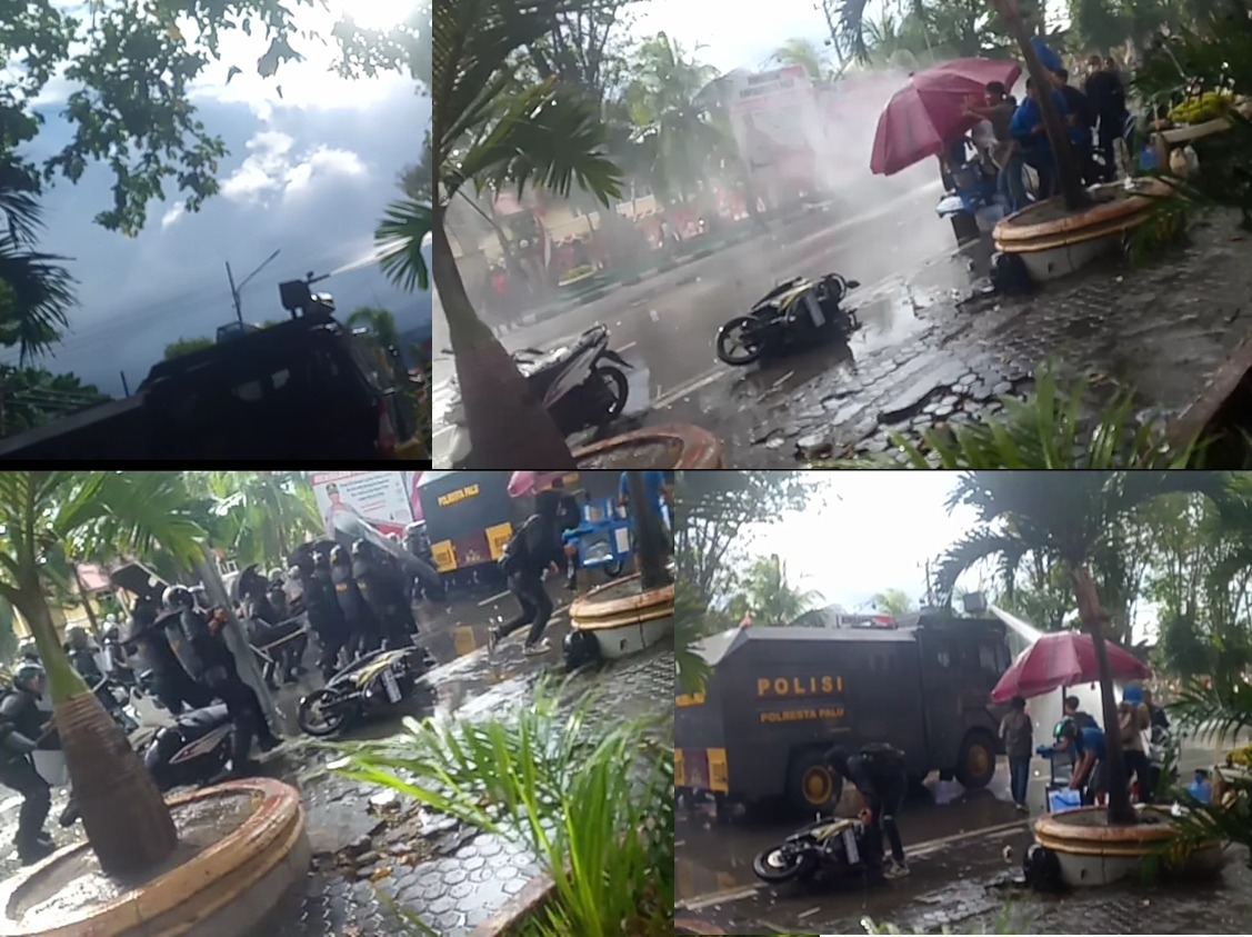 Aksi unjuk rasa kawal putusan MK di Kota Palu berdampak ke pedagang.