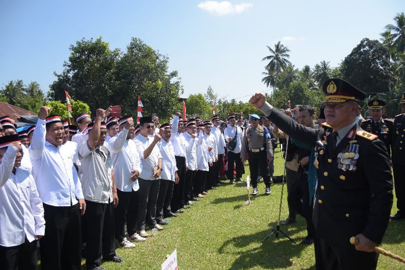 Puluhan Mantan Napiter Poso Ikut Upacara Kemerdekaan RI ke-79 dipimpin langsung Kapolda Sulteng