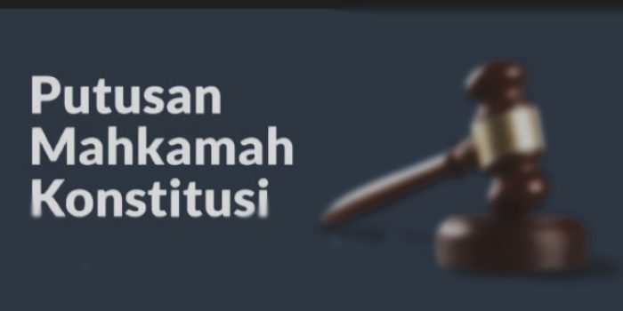 Ilustrasi : Palu putusan MK
