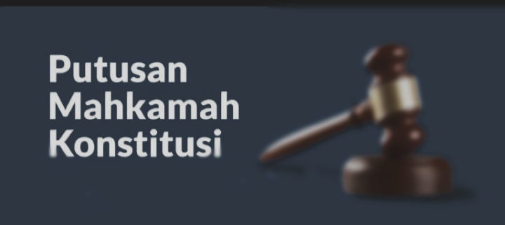 Ilustrasi : Palu putusan MK