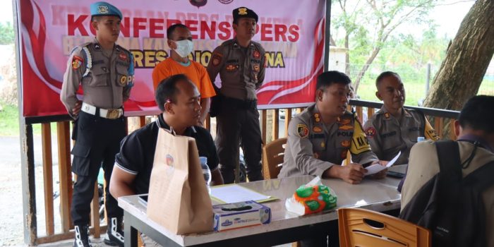 Polres Touna Jumpa Pers, beberkan kelakuan bejat, Ayah Sambung Cabuli Anak Usia 12 Hingga Remaja. (Suarasulut/RN)