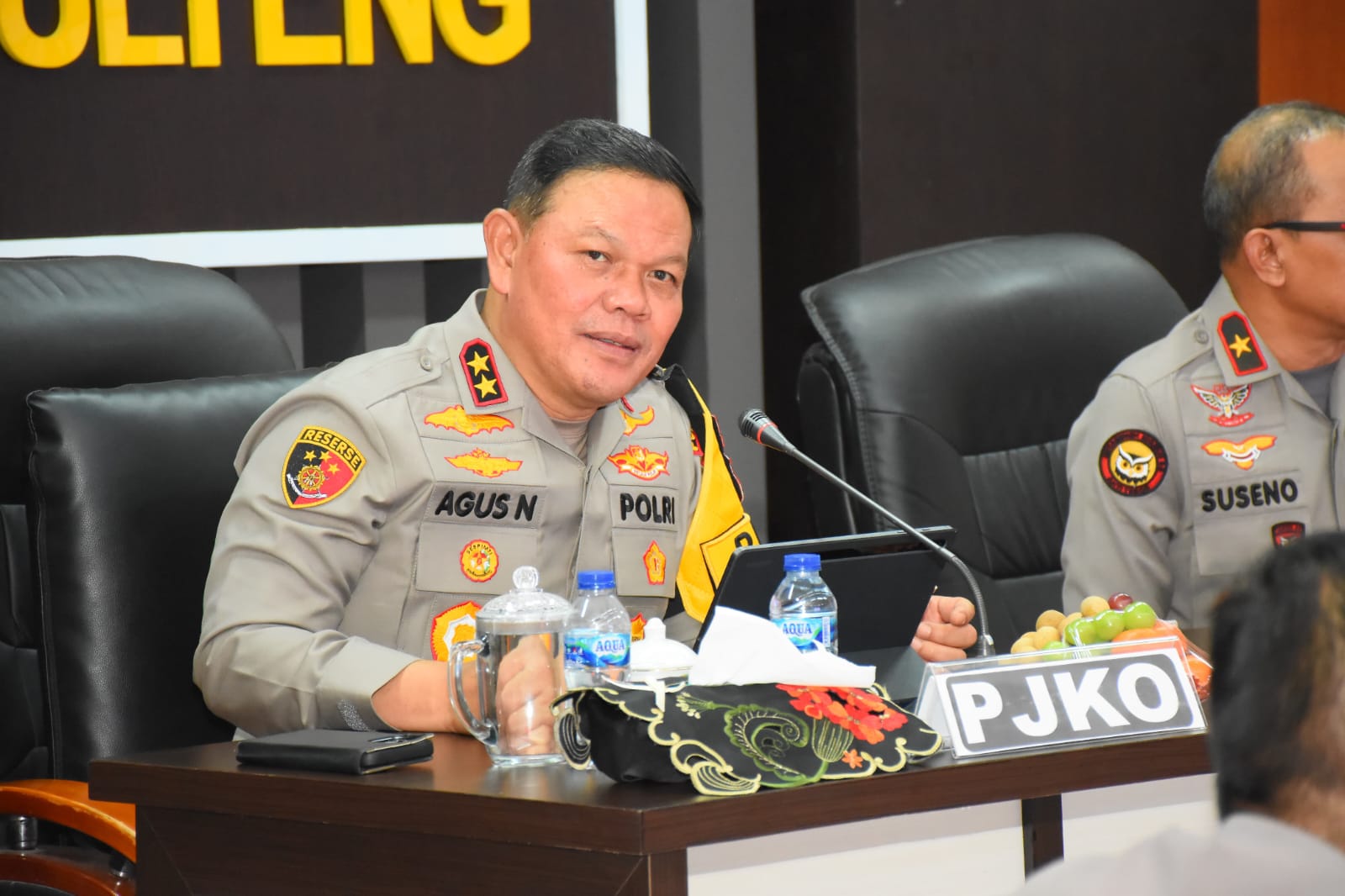 Kapolda Sulteng Irjen Pol. Agus Nugroho. (Suarasulut.com/RN)