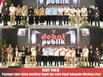 Bawaslu Minut Hadiri Debat Publik Pertama Paslon dalam Pemilihan bupati dan Wabub Minahasa Utara Tahun 2024 yang Digelar KPU