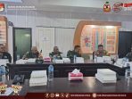 Jelang Debat Publik Paslon Cabub dan Cawabub Minut Tahun 2024, KPU Minut Gelar Rakor Persiapan Pengamanan