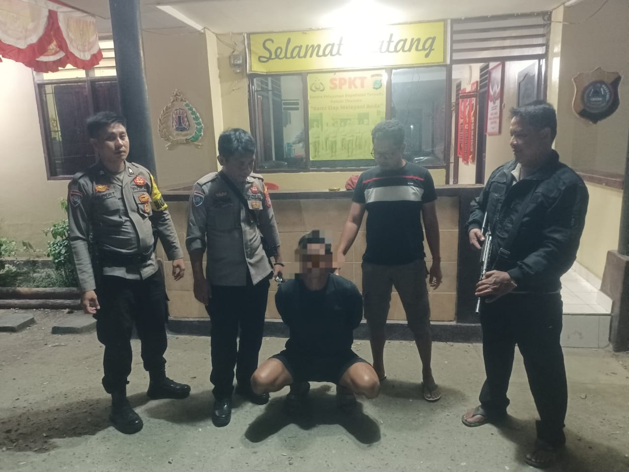 Polsek Tinombo Selatan ringkus pelaku penikaman perempuan Paruh Baya dan Cucunya.
