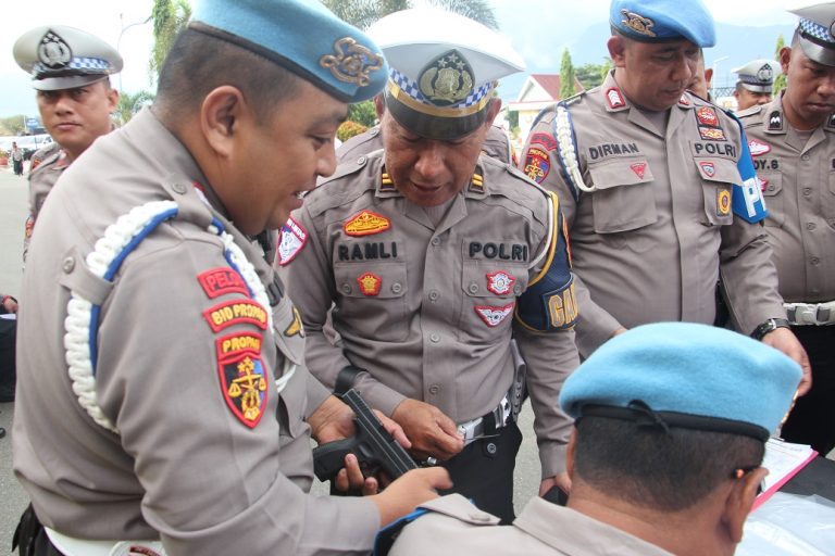Serentak, Bidpropam Polda Sulteng dan Polres Jajaran Gelar Penertiban Senjata Api