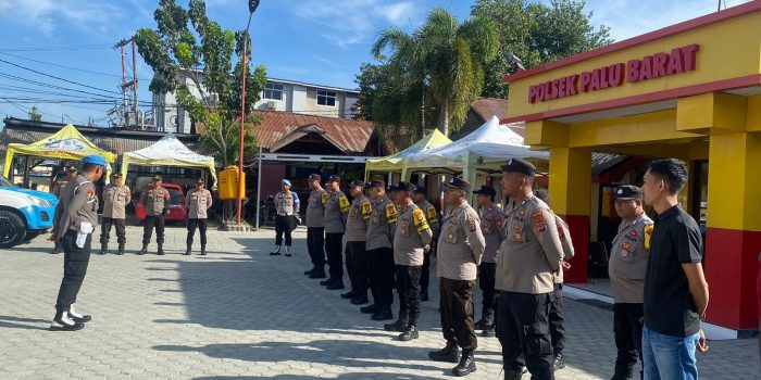 Propam Polda Sulteng Laksanakan Gaktiblin di Polsek Palu Barat
