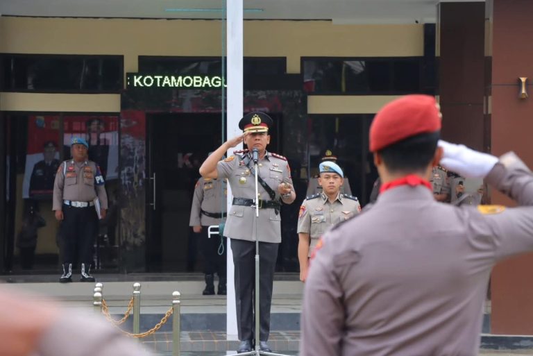 Kapolres AKBP Irwanto Pimpin Upacara Peringatan Hari Juang Polri 2025