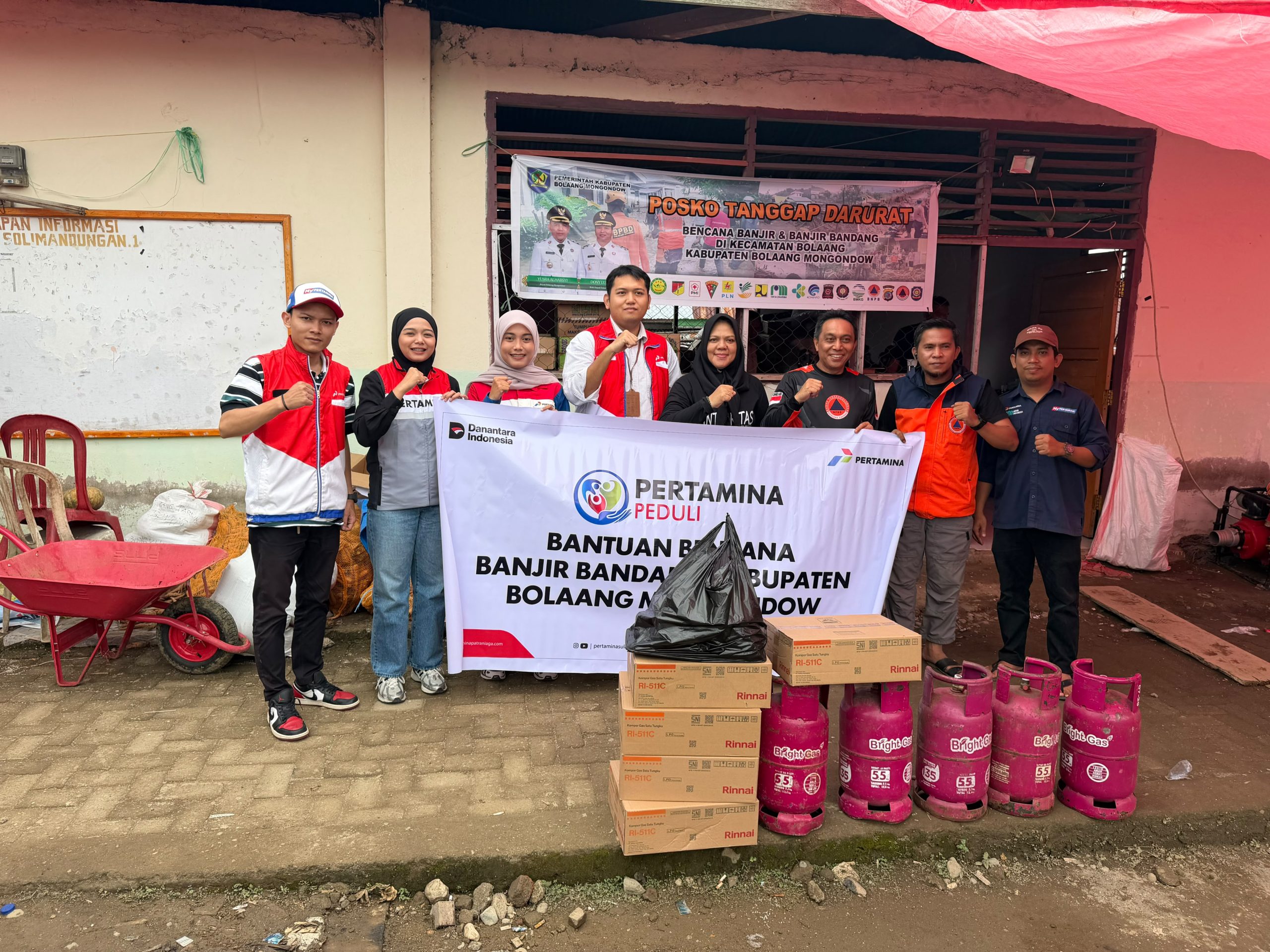 Bantuan BBM dan Logistik Dikirim Pertamina Patra Niaga Regional Sulawesi untuk Warga Terdampak Banjir Bolaang Mongondow